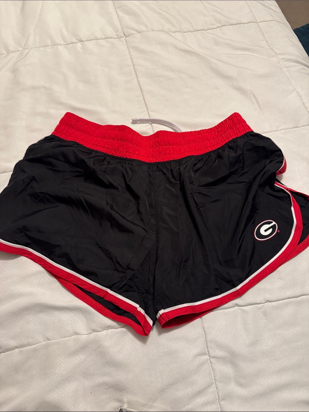 University of Georgia Black & Red Women's Athletic Shorts